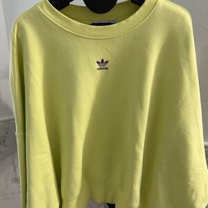 Adidas Women's Neon Crop Sweatshirt